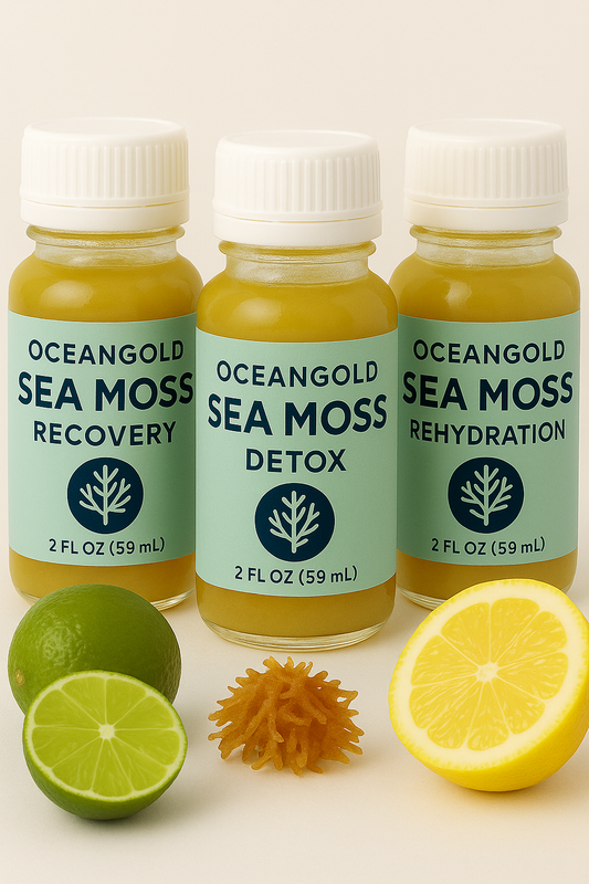 Sea Moss Infused Wellness Shots: Recovery/Detox/ Rehydrate