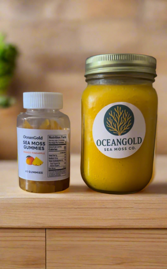 SEAMOSS Starter Bundle - Mango Pineapple Gel + Gummies
