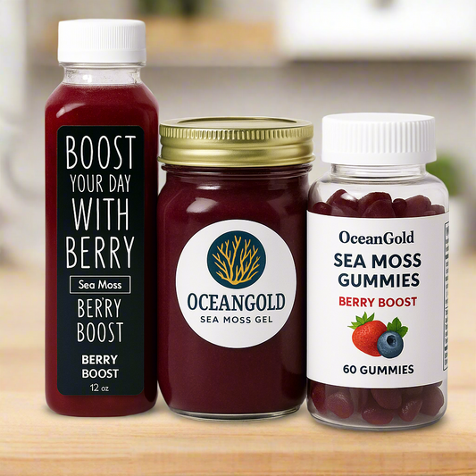 SEAMOSS Starter Bundle - Berry Boost Gel + Gummies + Lemonade